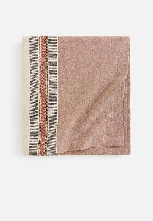 H&M - Linen-blend tablecloth - red striped