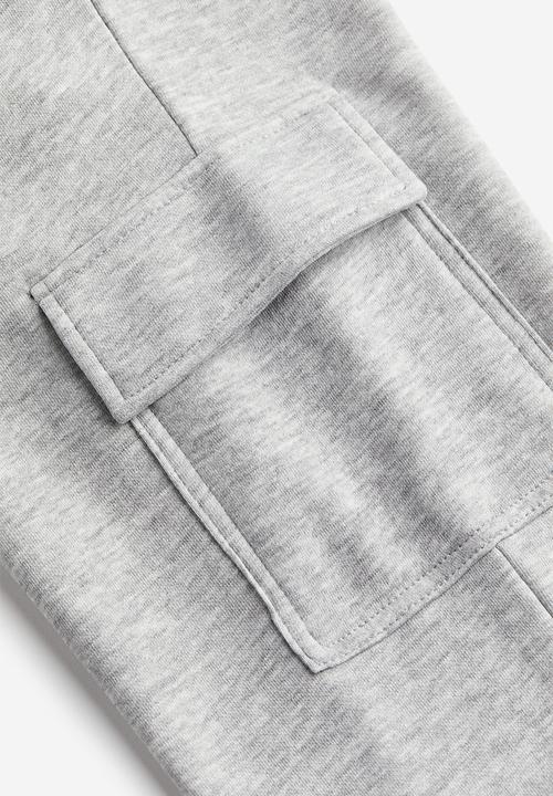 H&M - Cargo joggers - light grey marl