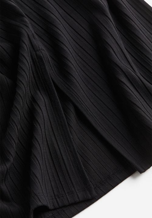 H&M - Ribbed skirt - black