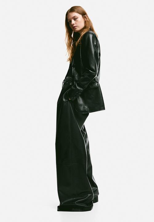 H&M - Coated blazer - black