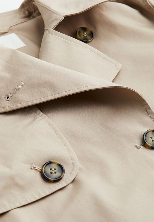 H&M - Double-breasted trench coat - beige