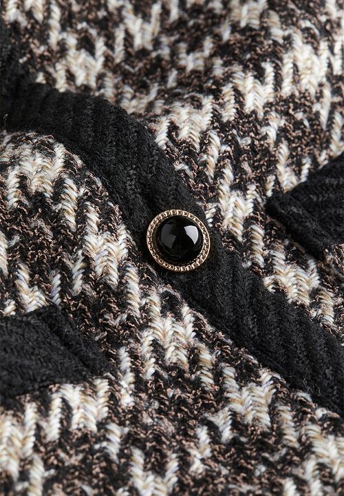 H&M - Textured-weave jacket - black