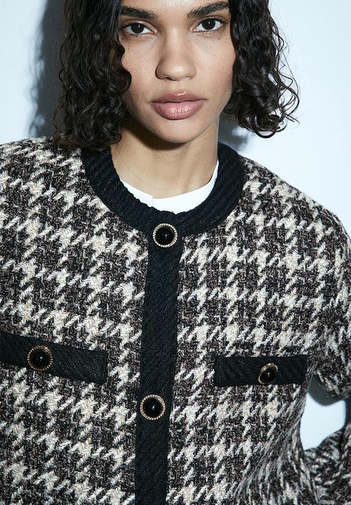 H&M - Textured-weave jacket - black