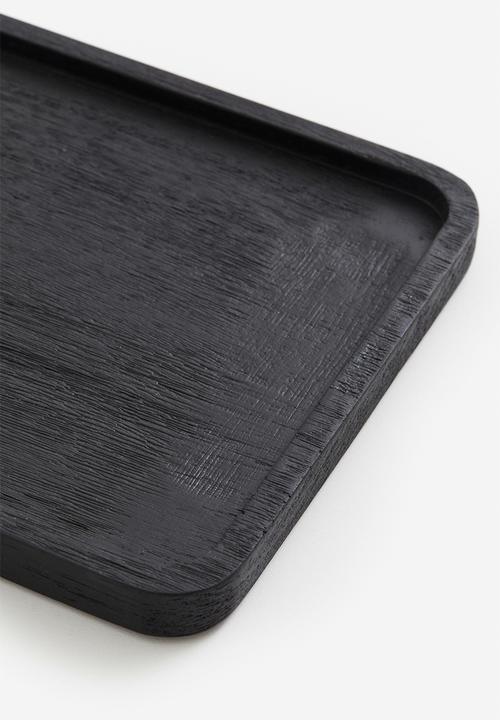H&M - Wooden tray - black