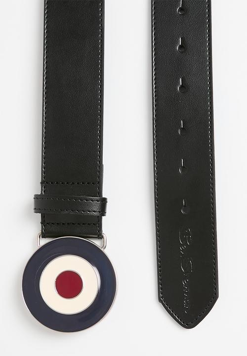 Ben Sherman - Target buckle leather - black