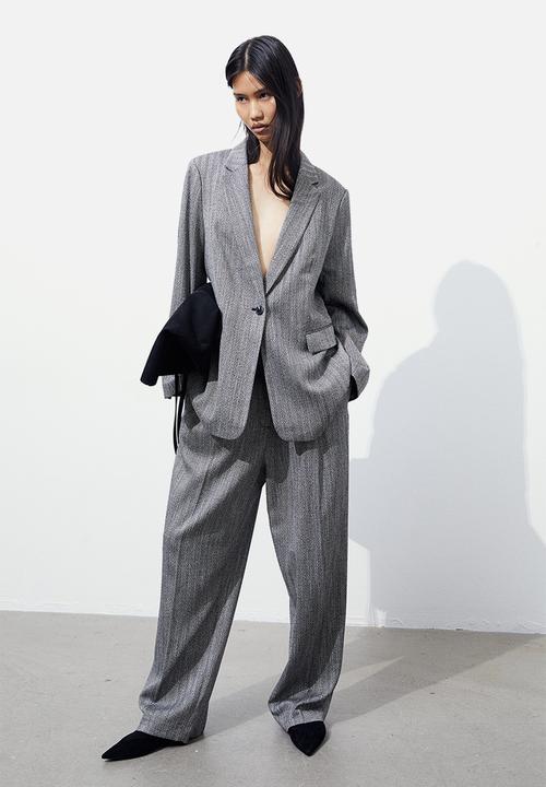 H&M - Single-breasted blazer - grey