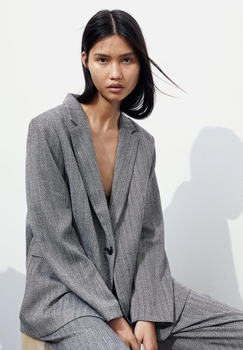 H&M - Single-breasted blazer - grey