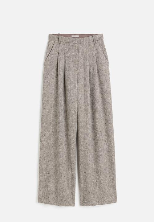 H&M - Wide trousers - Greige