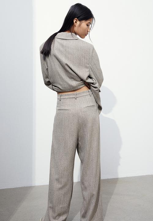 H&M - Wide trousers - Greige
