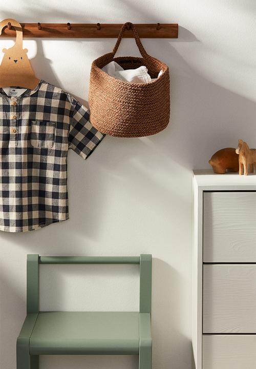 H&M - Cotton wall storage basket - brown