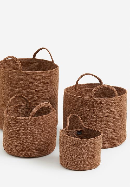 H&M - Cotton wall storage basket - brown
