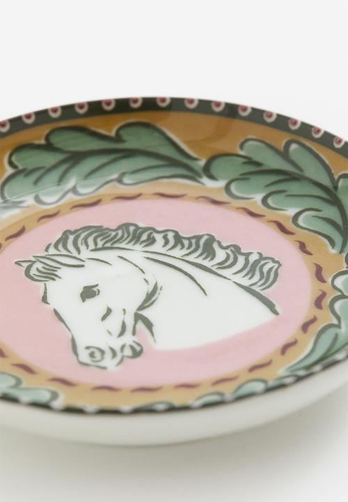 H&M - Small porcelain plate - multi 
