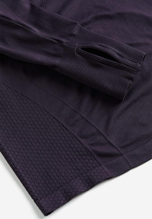 H&M - Drymove™ seamless sports top - dark plum