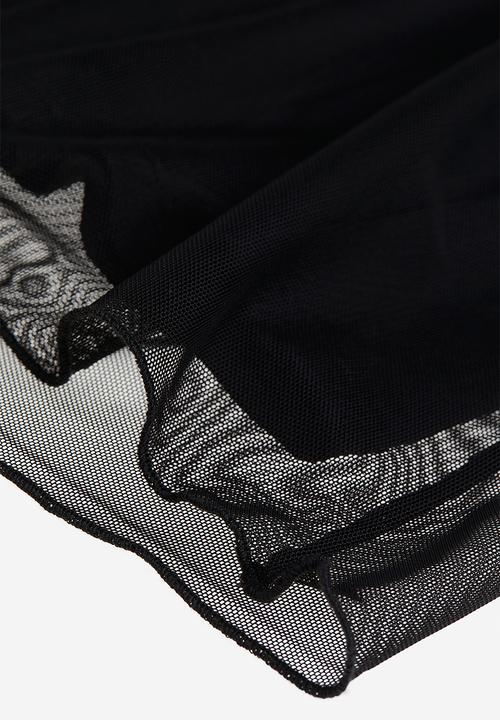 H&M - Mesh skirt - black