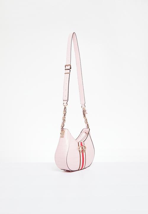 GUESS - Nelka top zip crossbody - pale pink