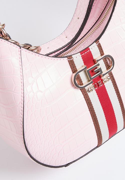 GUESS - Nelka top zip crossbody - pale pink