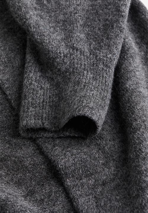 H&M - Long cardigan - dark grey marl