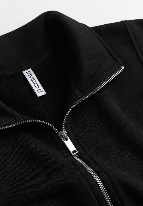 H&M - Zip-top sweatshirt - black