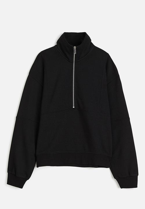 H&M - Zip-top sweatshirt - black