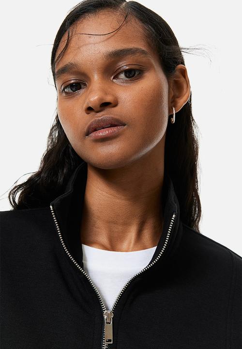 H&M - Zip-top sweatshirt - black