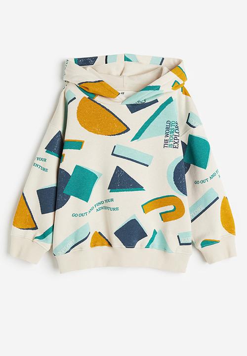 H&M - Printed hoodie - beige