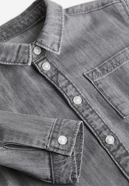 H&M - Denim shirt - grey