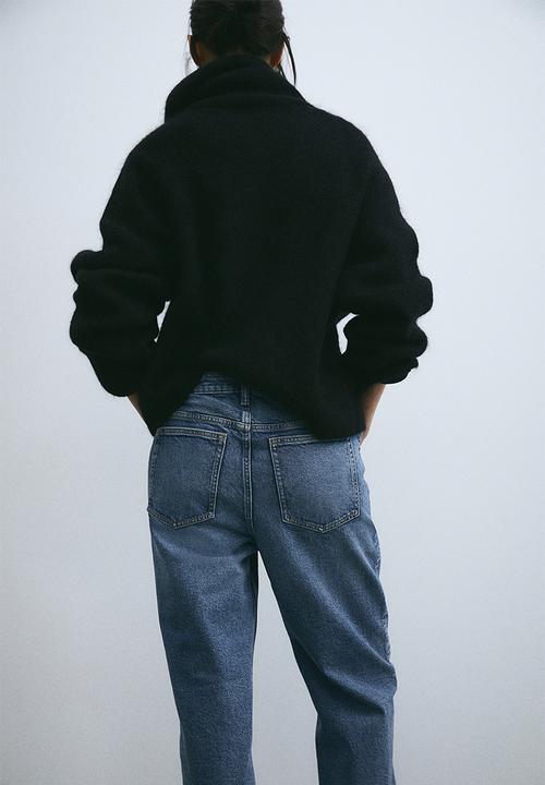 H&M - Mama before & after wide low jeans - denim blue