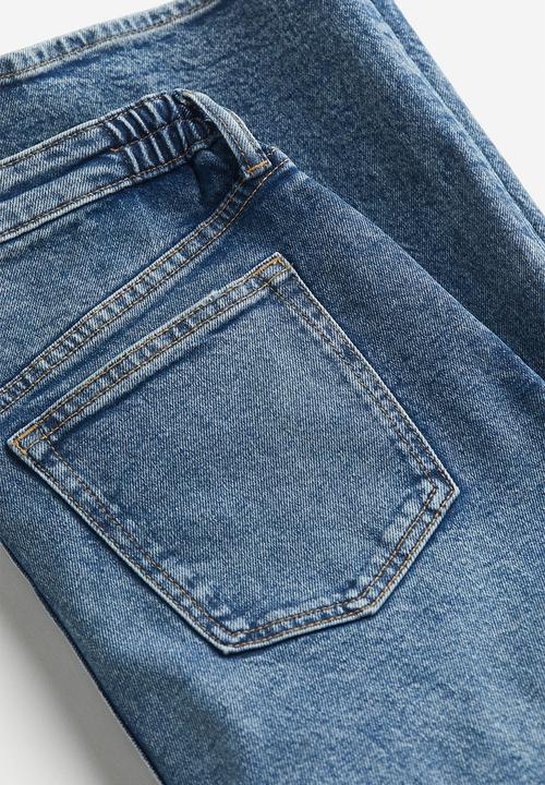 H&M - Mama before & after wide low jeans - denim blue