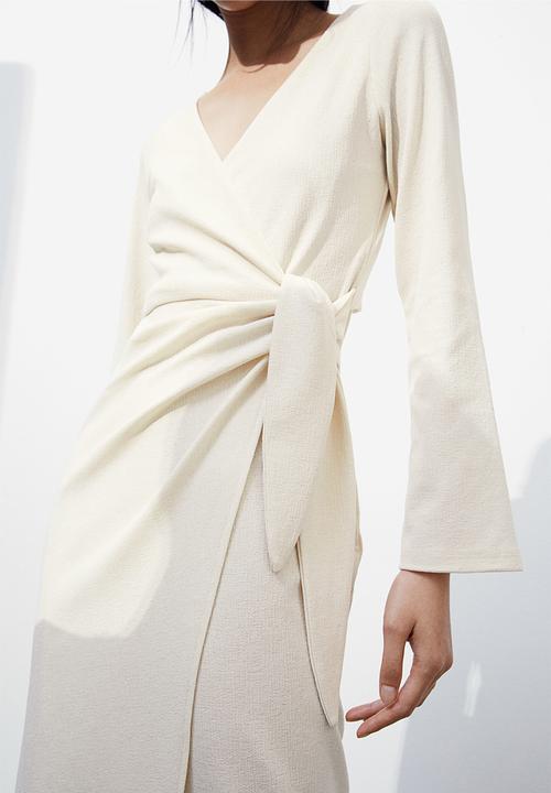 H&M - Jersey wrap dress - beige