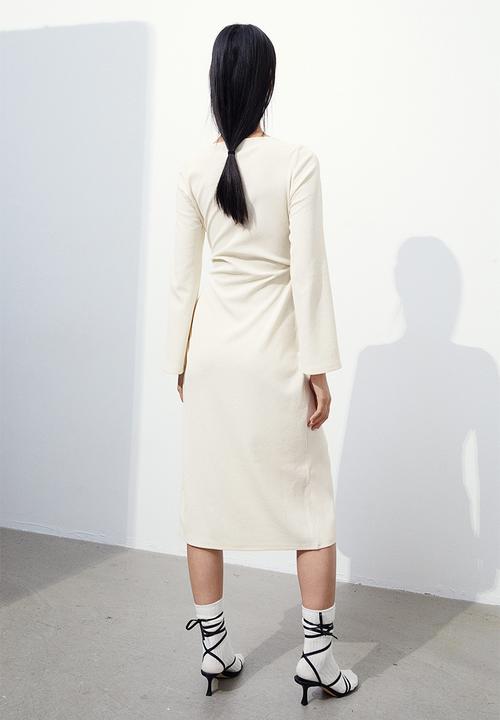 H&M - Jersey wrap dress - beige
