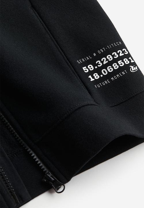 H&M - Zip-through hoodie - black