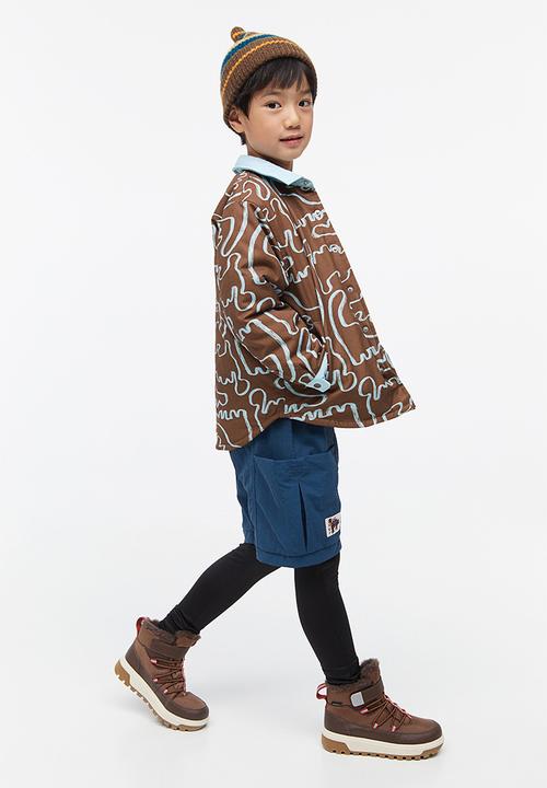 H&M - Padded shacket - brown, multi