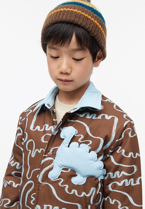 H&M - Padded shacket - brown, multi