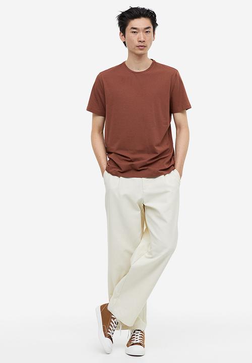 H&M - Slim fit t-shirt - brown