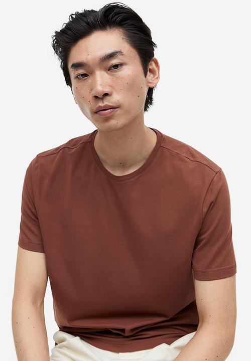 H&M - Slim fit t-shirt - brown