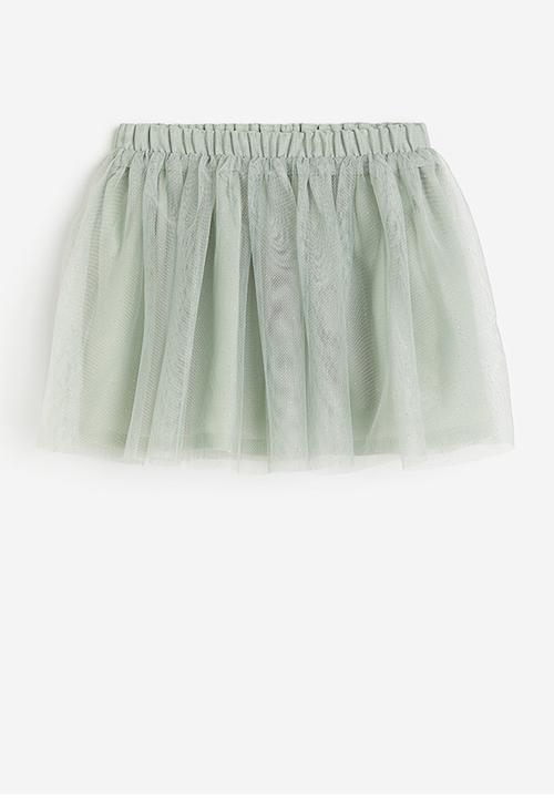 H&M - Glittery tulle skirt - green