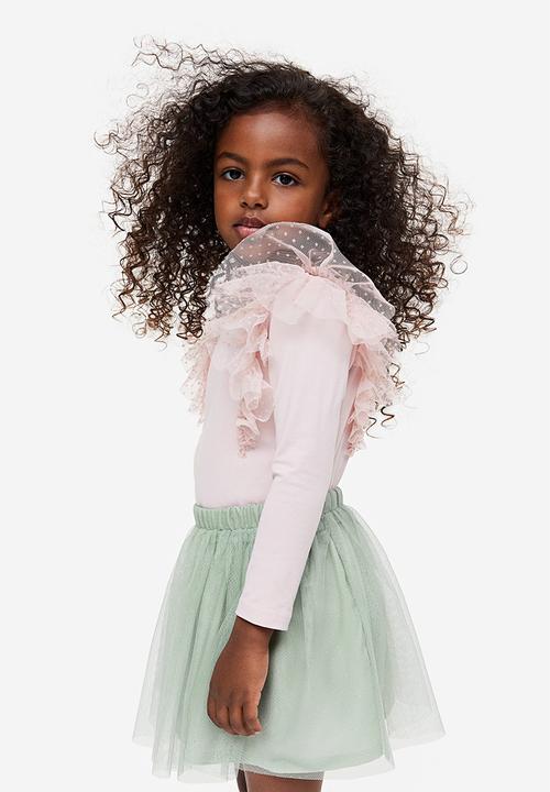 H&M - Glittery tulle skirt - green