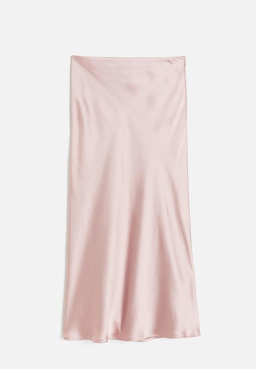 H&M - Satin skirt - pink