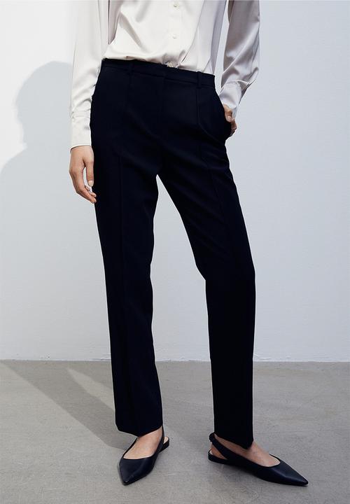 H&M - Crease-leg trousers - black