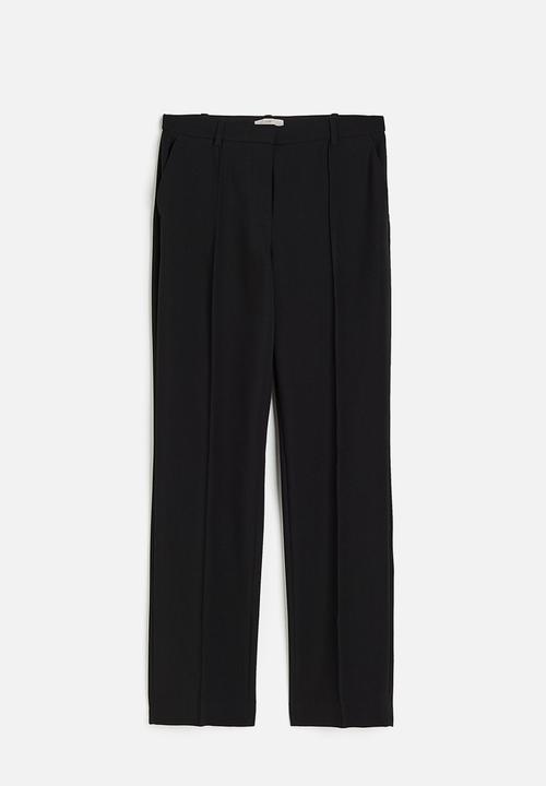 H&M - Crease-leg trousers - black