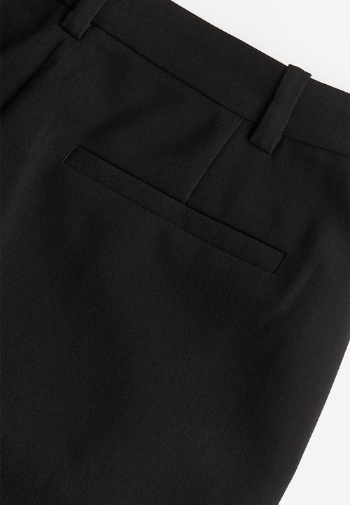 H&M - Crease-leg trousers - black