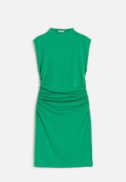 H&M - Draped bodycon dress - green
