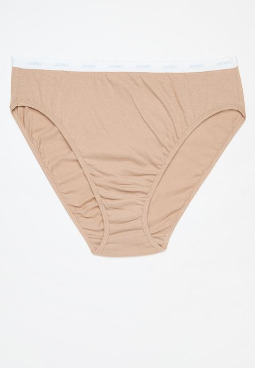 Jockey - Plus 3 pack plain french cut - multi
