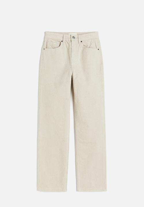 H&M - Corduroy trousers - beige