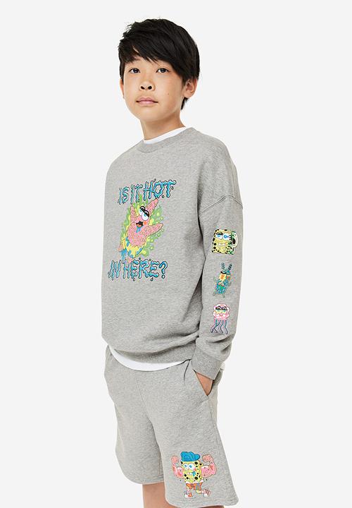 H&M - 2-piece sweatshirt set - grey, multi