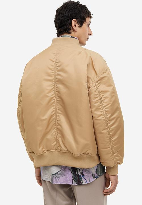 H&M - Loose fit bomber jacket - beige
