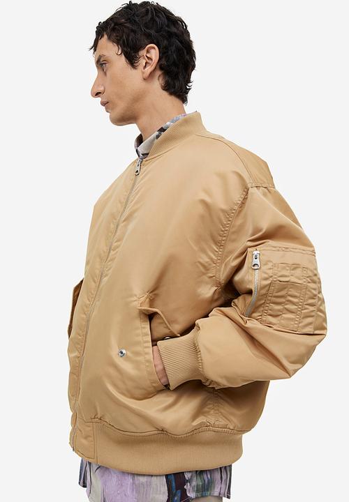 H&M - Loose fit bomber jacket - beige