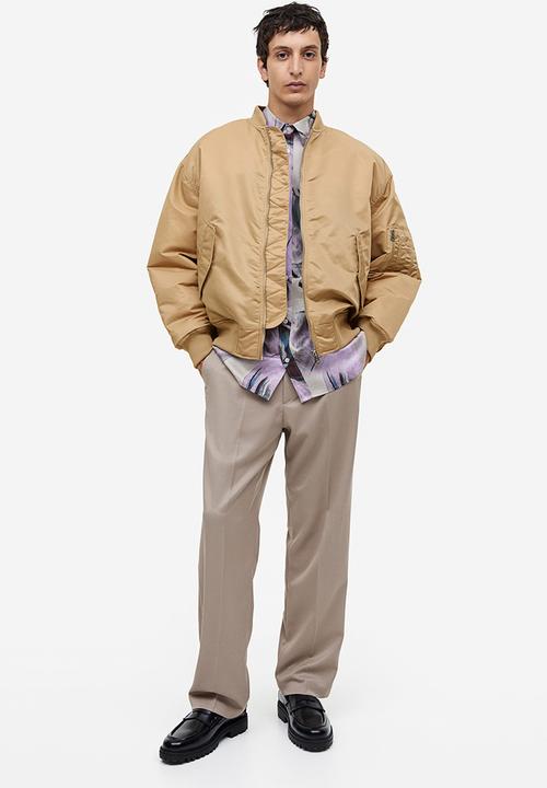 H&M - Loose fit bomber jacket - beige