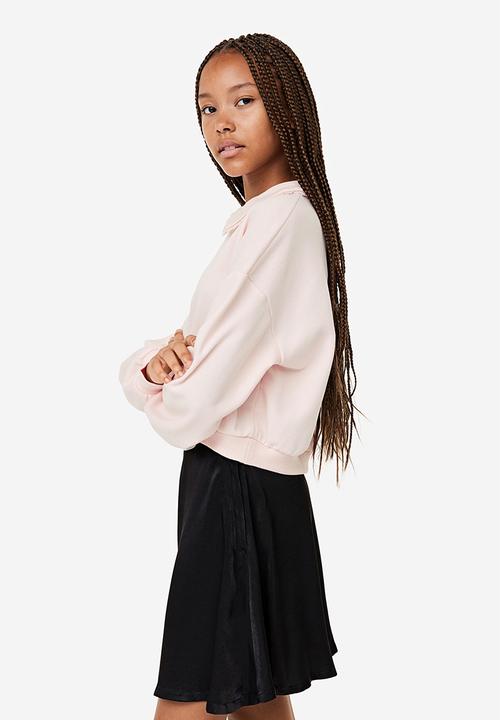 H&M - 2-piece sweatshirt and skirt set - pink, black