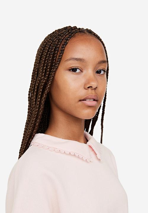 H&M - 2-piece sweatshirt and skirt set - pink, black